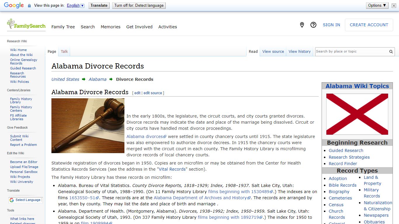 Alabama Divorce Records • FamilySearch